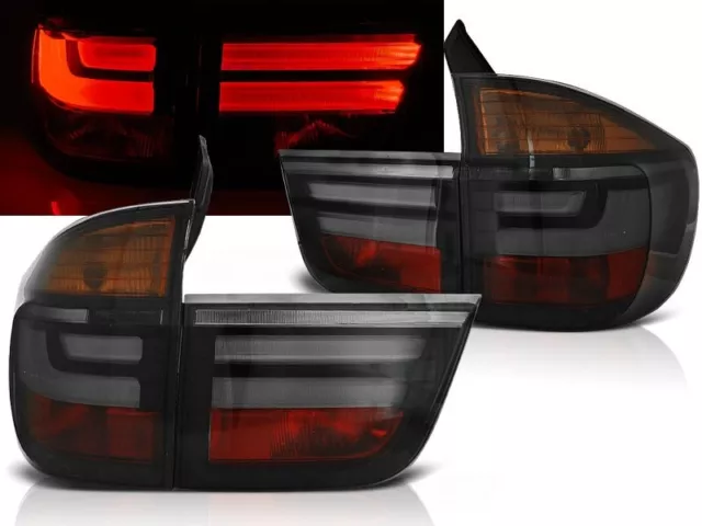 Luces traseras LED para BMW X5 E70 año 2006-2010 negro smoke Depo