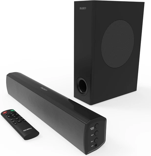 MAJORITY BLUETOOTH SOUNDBAR WITH SUBWOOFER 100 Watts Sound bar for TV