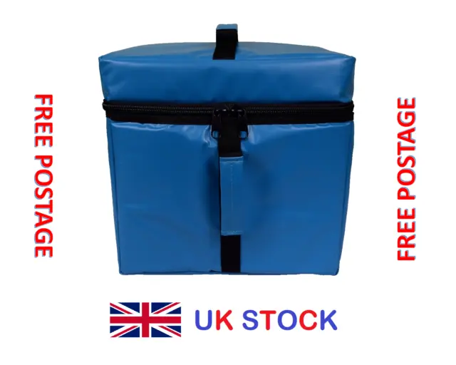 Thermal Food Delivery Bag Blue Deliveroo Uber Just Eat Insulated Sealed