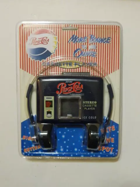 Vintage Pepsi Cola Cassette Player, New In Package,
