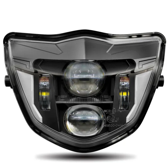 E-24 Approved LED Headlight DRL for Yamaha WR250F WR450F 2013 2014 2015-2023