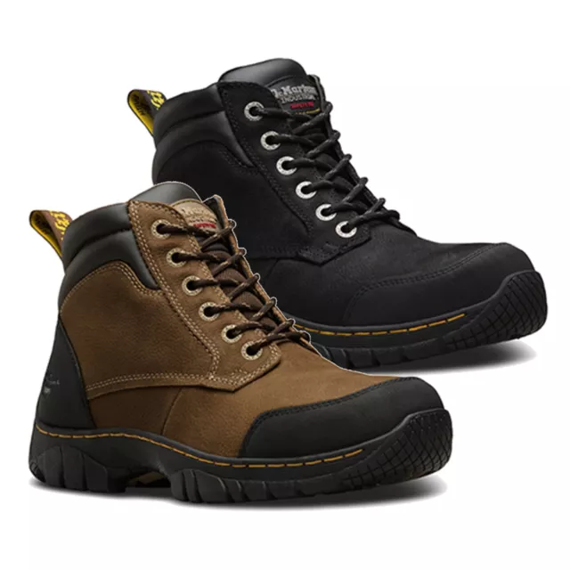 Dr Martens Riverton SB SRC DM Docs Leather Work Steel Toe Cap Safety Boots PPE