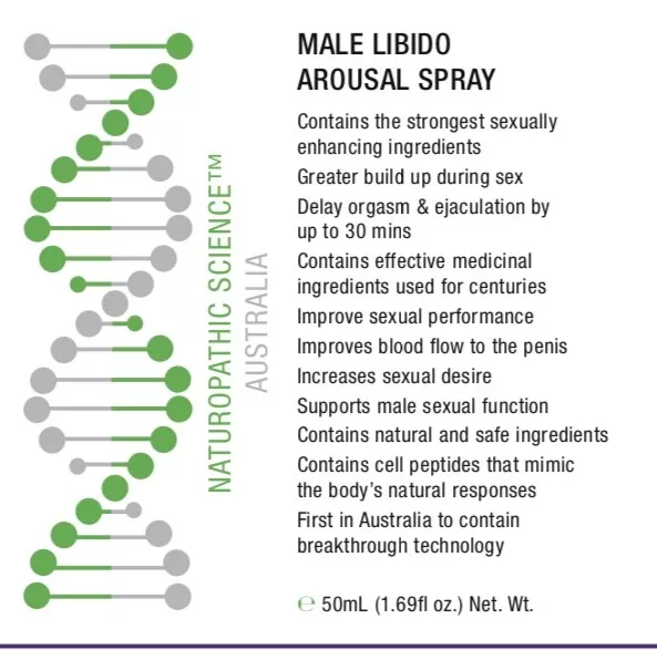 New Male Libido Sex Arousal Spray Longer Erection Delay Ejaculation Strong 2