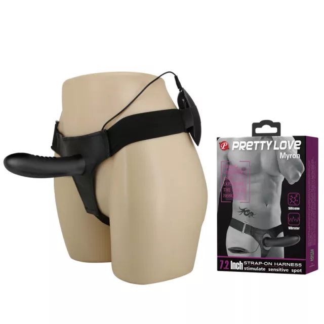 Myron Harness Strap on arnés sexual con vibración pene hueco 18,5 cm ENVÍO 24 H