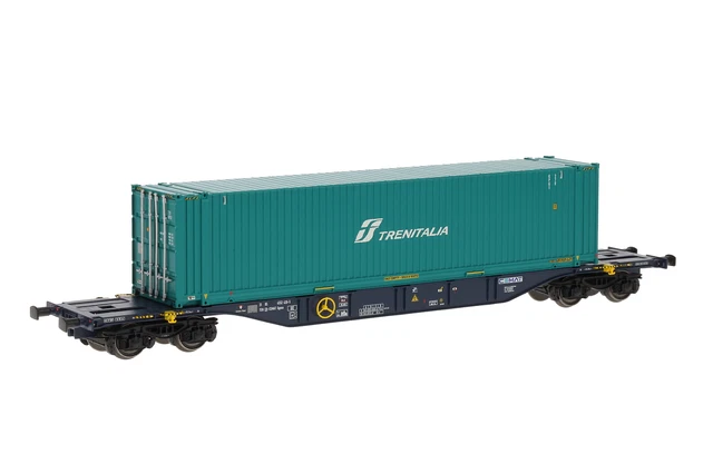 Modèle Réduit Train ACME 40403 - Locomotive CEMAT Verte Avec Conteneur 45' Schweitzer Spedition