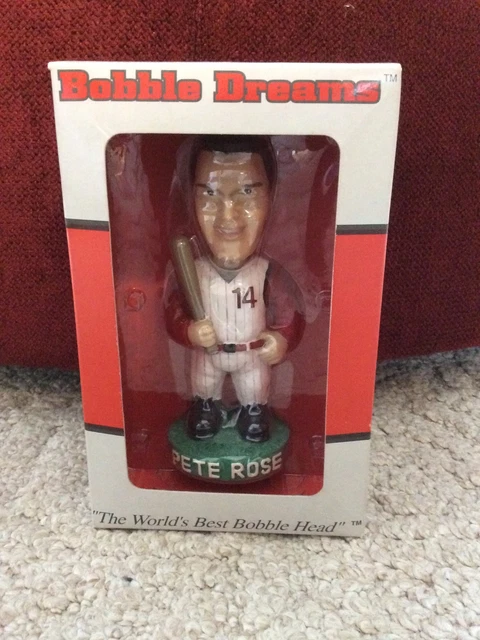 PETE ROSE Cincinnati Reds Limited Edition Bat on Shoulder Bobblehead