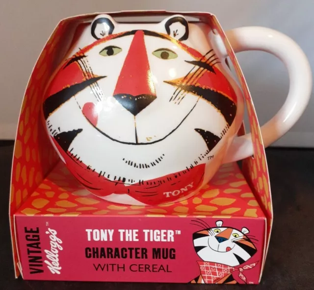 Kellogg's Tony the Tiger Vintage Styled Character Mug with Cereal BB 04/21