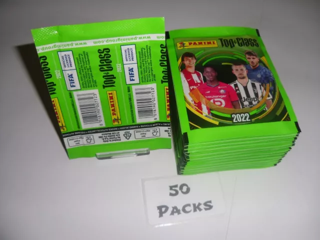 PANINI Top Class 2022  50 SEALED PACKS - 250 STICKERS