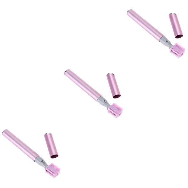 3 piezas Navaja de afeitar cejas Removedor de pelo profesional para baño de oficina