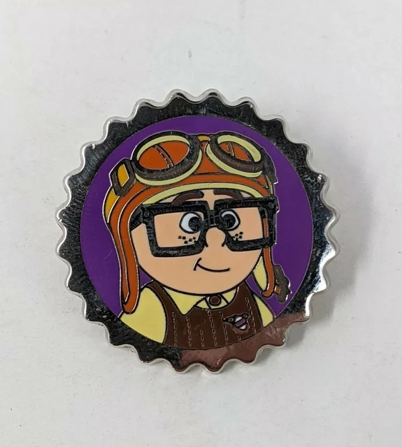 PIXAR UP YOUNG Carl Fredricksen Grape Soda Bottle Cap Disney Pin 9.99