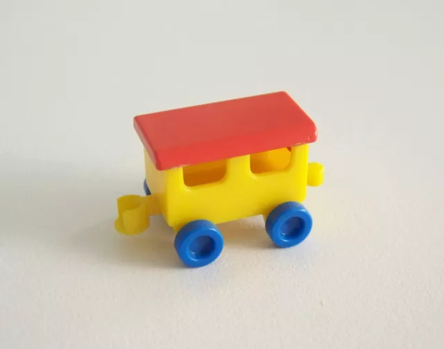 PLAYMOBIL (1511) ENFANTS - Wagon Rouge Jaune Bleu Train