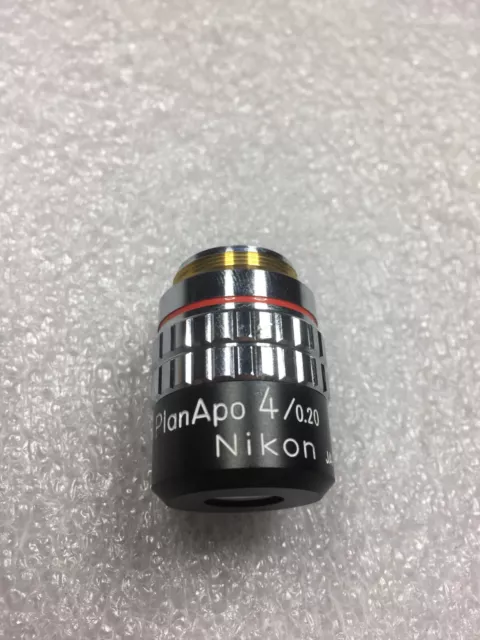 Genuine Nikon Plan Apo 4/0.20 160/- Microscope Objective FREE SHIPPING