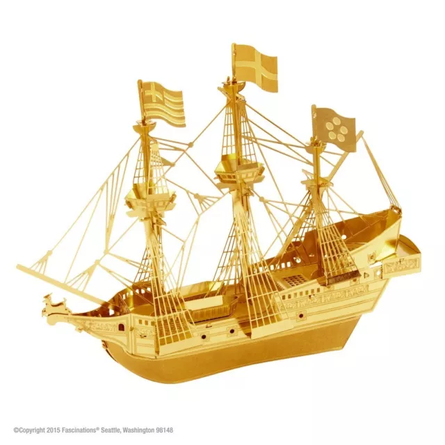 Golden Hind Modell 3D-Metall-Bausatz Gold-Edition Metal Earth 1504