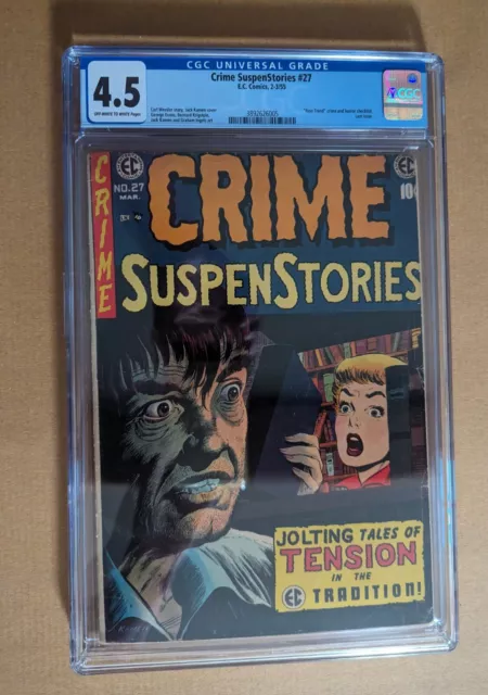 Crime SuspenStories 27_CGC 4.5_LAST ISSUE_Kamen, Evans, Ingels, Krigstein_OWW pp