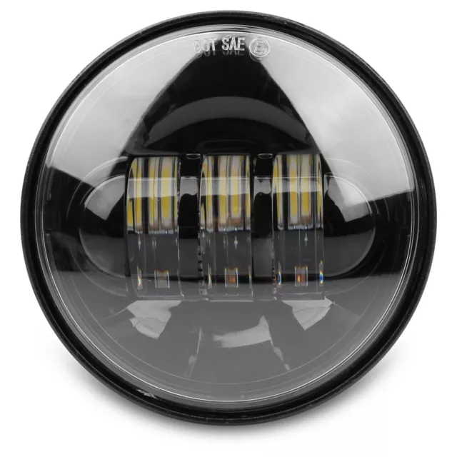 4.5" inch LED Headlight Fog Light Driving Lights Passing Lamp For Harley Yamaha