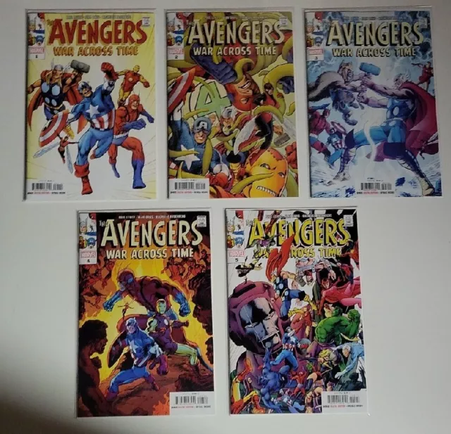 🔥Avengers: War Across Time (2023) #1-5 Vf Complete Series Set Run Marvel Comics