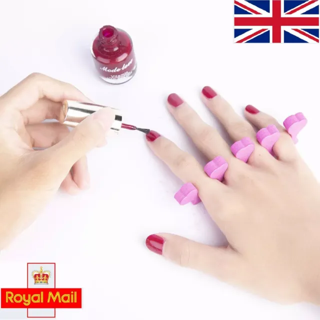 Soft Foam Finger Toe Separators Spacer Manicure & Pedicure Nail Polish Paint Art
