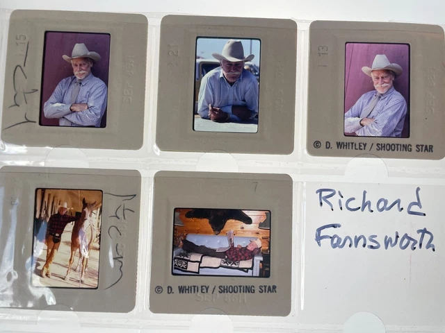 Dw4-819 Richard Farnsworth Lot (5) 35Mm Orig Slide Via Dianna Whitley