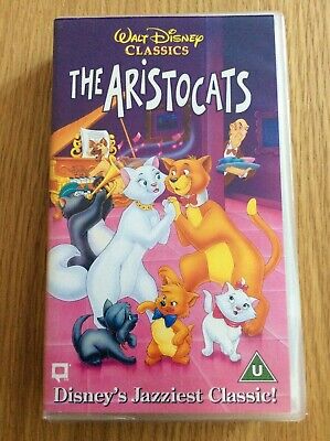 Children’s classic Walt Disney the Aristocats video VHS retro vintage tape film