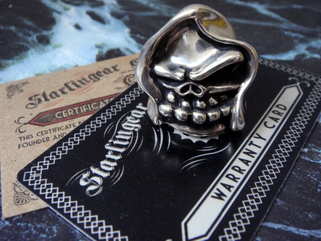 Starlingear Puncher New Bruiser Reaper Ring Silver 925 US 8 Guarantee Card