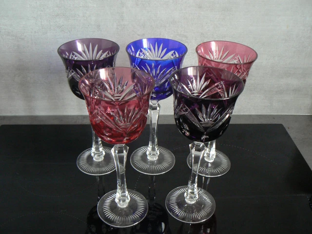 Verres à eau Noir/Rose Floral,Végétal