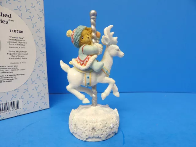 2005 Enesco Cherished Teddies "Frosty Fun" #118760 AVON Exclusive Holiday