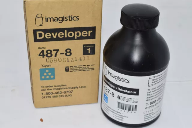 NEW Cyan Developer 487-8 for Imagistics CM4531 CM4530 CM3531 CM3530