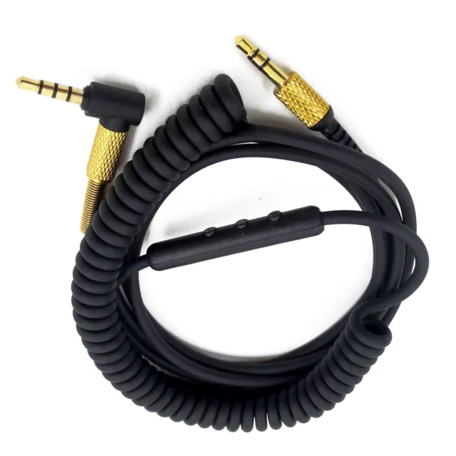 4ft Headphone Audio Cable  With Mic For Marshall Monitor On Ear Pro Headphone H