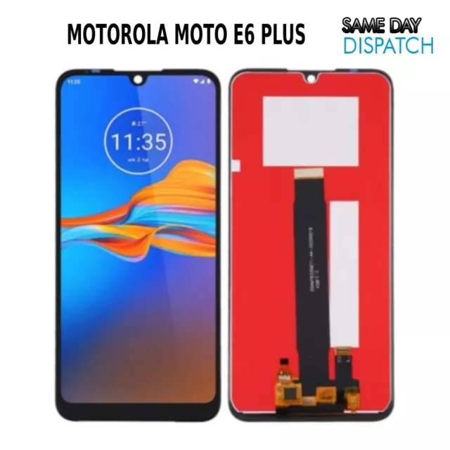 For Motorola E6 Plus Touch Display Screen Replacement Assembly Digitizer Black