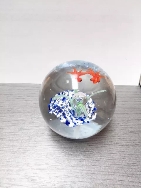 1 Stück Paperweight / Briefbeschwerer  Glas Kugel  8cm