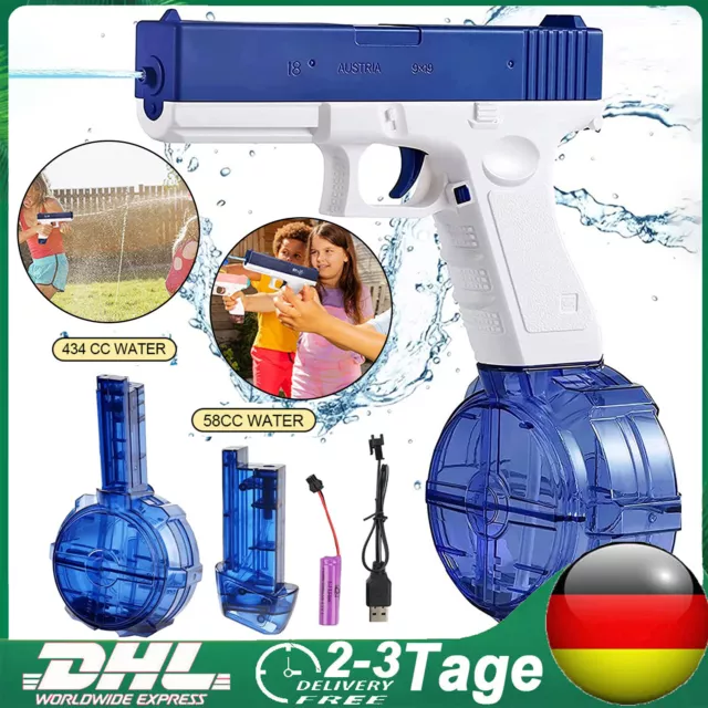 Wasserpistole Glock elektrische automatische Wasser Pistole Water Gun +2 Magazin