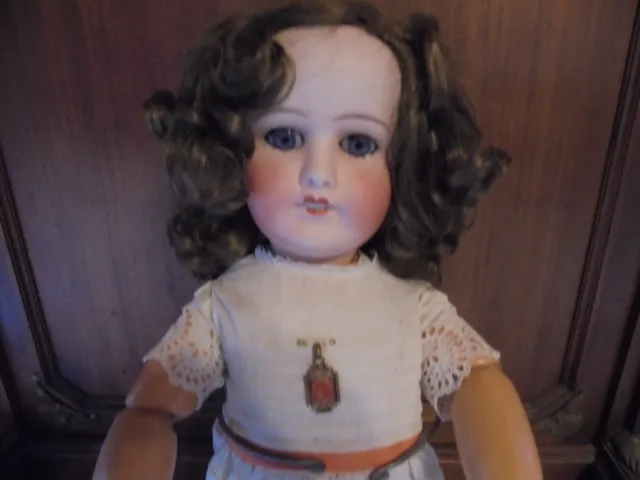 Très belle poupée ancienne tête porcelaine Limoges Jean Boyer T 11