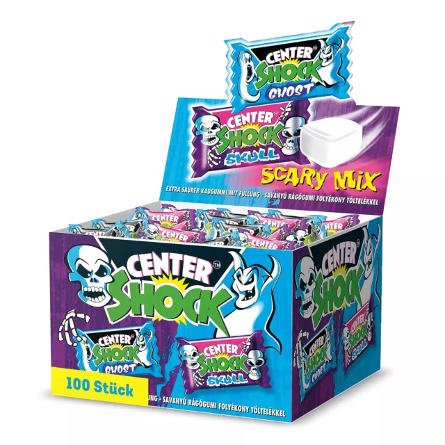 Gomma da masticare Center Shock Scary Mix extra acida diverse varietà 1,45 kg NUOVA MHD 12/25