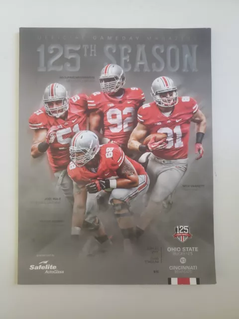 2014 Ohio State Buckeyes vs Cincinnati Bearcats Football Program 125th Season