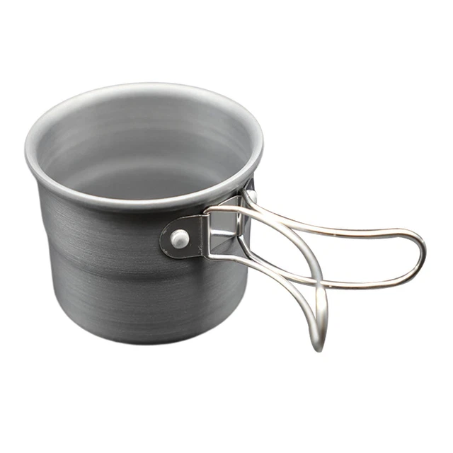 Camping Cup with Folding Handles Coffee Mug Small Drinkware for Backpacking