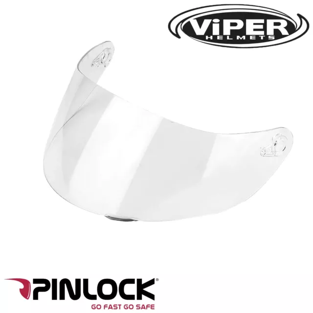 Viper RS-V191 Motorrad Motorrad Helm Visier Anti-Beschlag Pinlock bereit klar