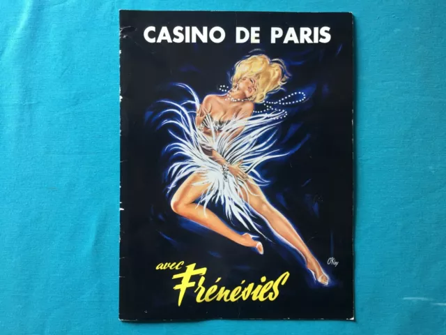 CASINO DE PARIS avec Frénésies 1960's Paris Cabaret Souvenir Programme