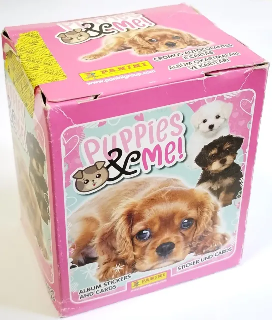 Puppies and Me Box 36 Packets Stickers + Cards Panini