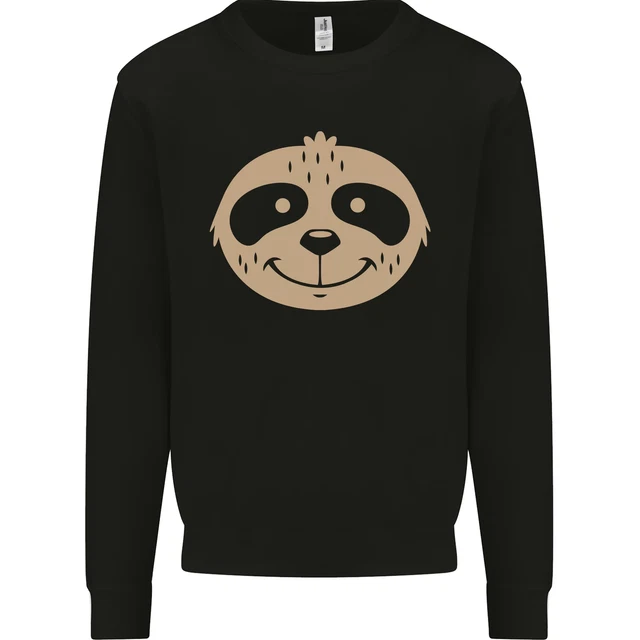 A Funny Sloth Face Kids Sweatshirt Jumper