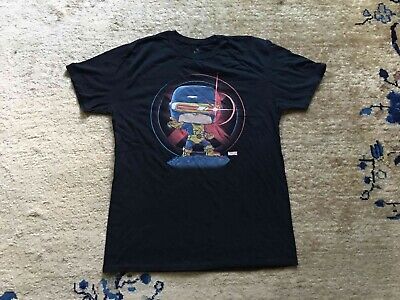 Funco Pop! Tees Marvel X-Men Cyclops Graphic Print black T-Shirt Size L