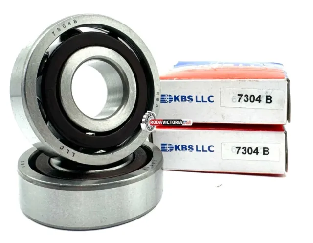 KBS 7304B (Qty. 2) ANGULAR CONTACT BALL BEARING SINGLE ROW 20x52x15 mm