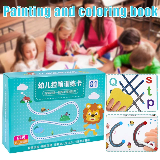Magical Tracing Workbook Set, Letter Tracing Practice Gift For Kid H9H6 M6W^HOT