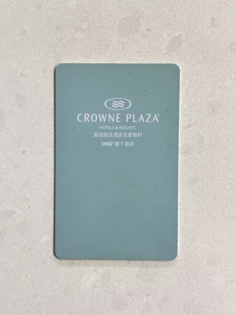 Crowne Plaza Shanghai Nanjing Road IHG Hotel Room KEY CARD Very Good Condition.