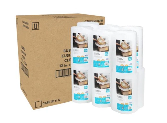 3/16" Small Bubble Cushioning Wrap Padding Roll 12 in. x 30 ft 12 Count 360ft