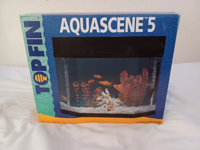 top fin aquascene 5, good condition, complete set w/ hermit crab supplies.