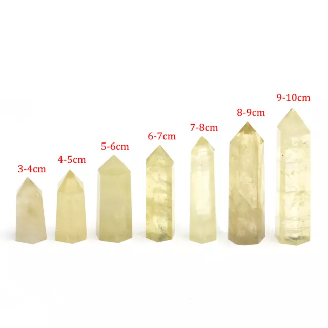Natural Chakra Quartz Crystal Stone Point Wand Obelisk Tower Column Healing Rock
