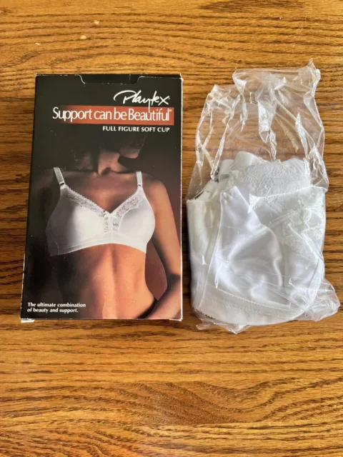 36B VTG PLAYTEX SUPPORT CAN BE BEAUTIFUL WIREFREE 70's WOMENS NYLON LACE  BRA $12.00 - PicClick