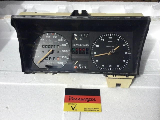 VW GOLF JETTA Mk2 Instrument Speedo Clocks Cluster Motometer Dials 1 ...