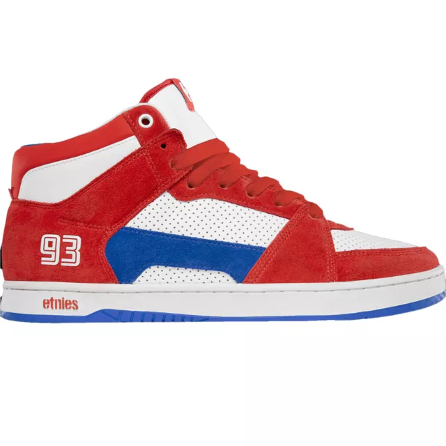 Etnies Homme Mc Rap Rouge/Blanc/Bleu Hi Haut Chaussures Baskets Vêtements Skat