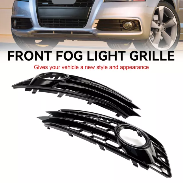 Honeycomb Front Bumper Fog Light Grill Cover Pour Audi A3 8P S-Line 2009-2012